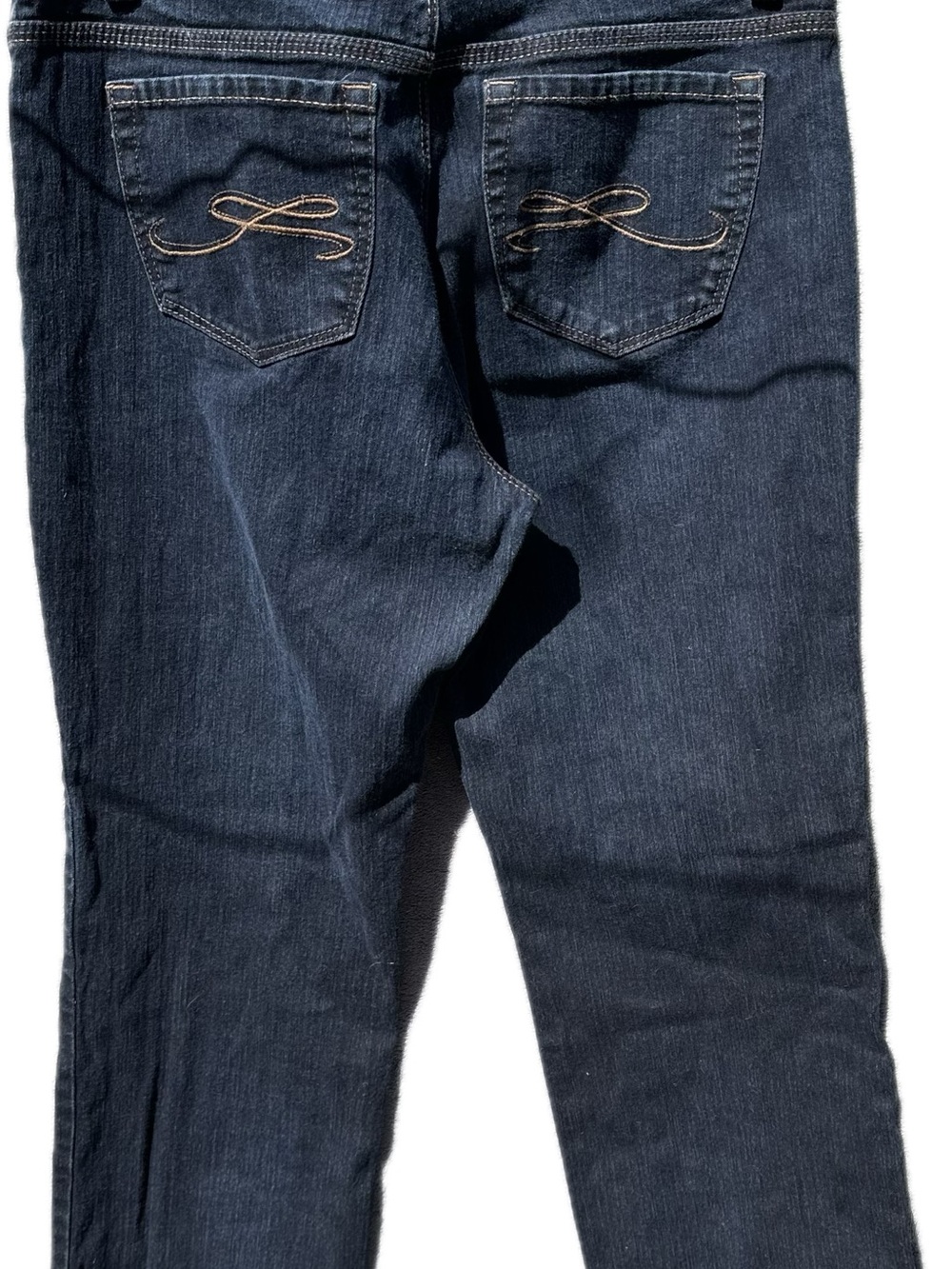 Style & Co. Men's Dark Blue Straight Jeans with Contrast Pocket Stitching